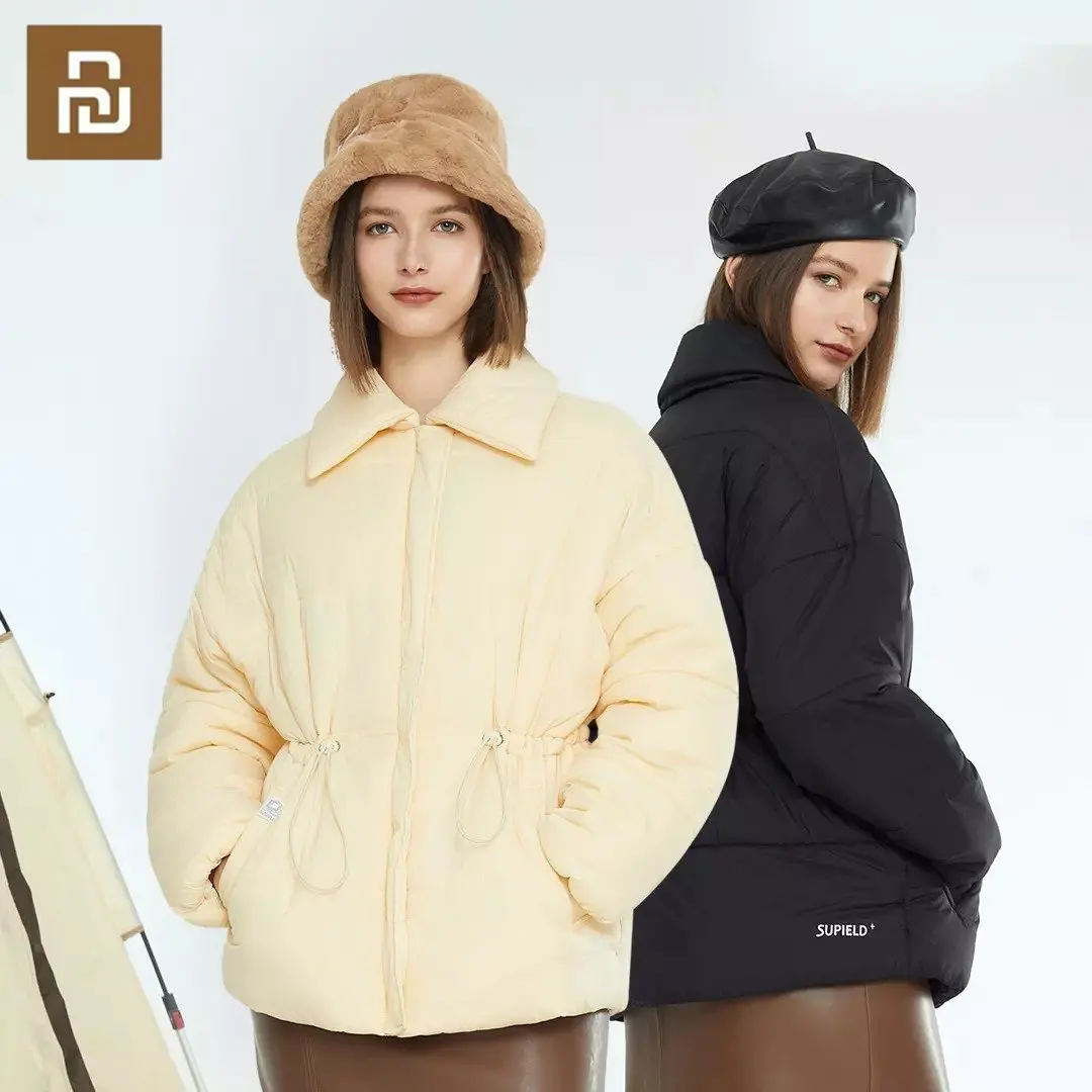 Youpin Supield Aerogel Thermal 2022 Winter Down Cotton Jacket Women Zipper Shaping Coat Female Solid Warm Puffer Parkas Clothing