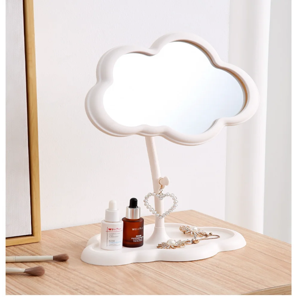 Espelho de alta definição em forma leve espelho de penteadeira mesa espelho de vaidade inovador para penteadeira quarto escritório