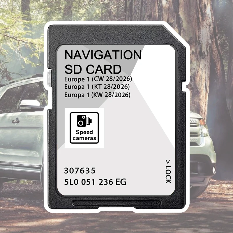 

Europe UK Map GPS 5L0051236EG A1 2026 for Skoda Octavia Superb Fabia Rapid Car Navigation SD Card 32GB with Free Shipping