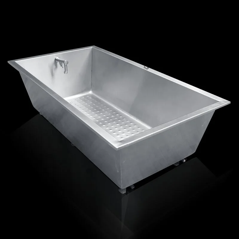 

Portable Walk In Bathroom Bathtub Stainless Steel Bath Tub For Adults