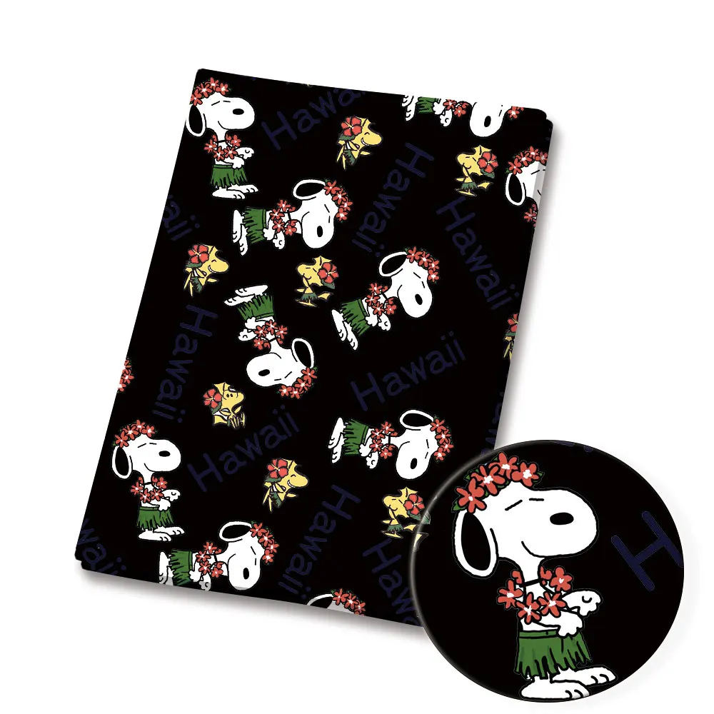 Tecido dos desenhos animados quente diy140 * 50cm costura artesanal retalhos acolchoado vestido de bebê casa folha tecido impresso costura crianças fabri