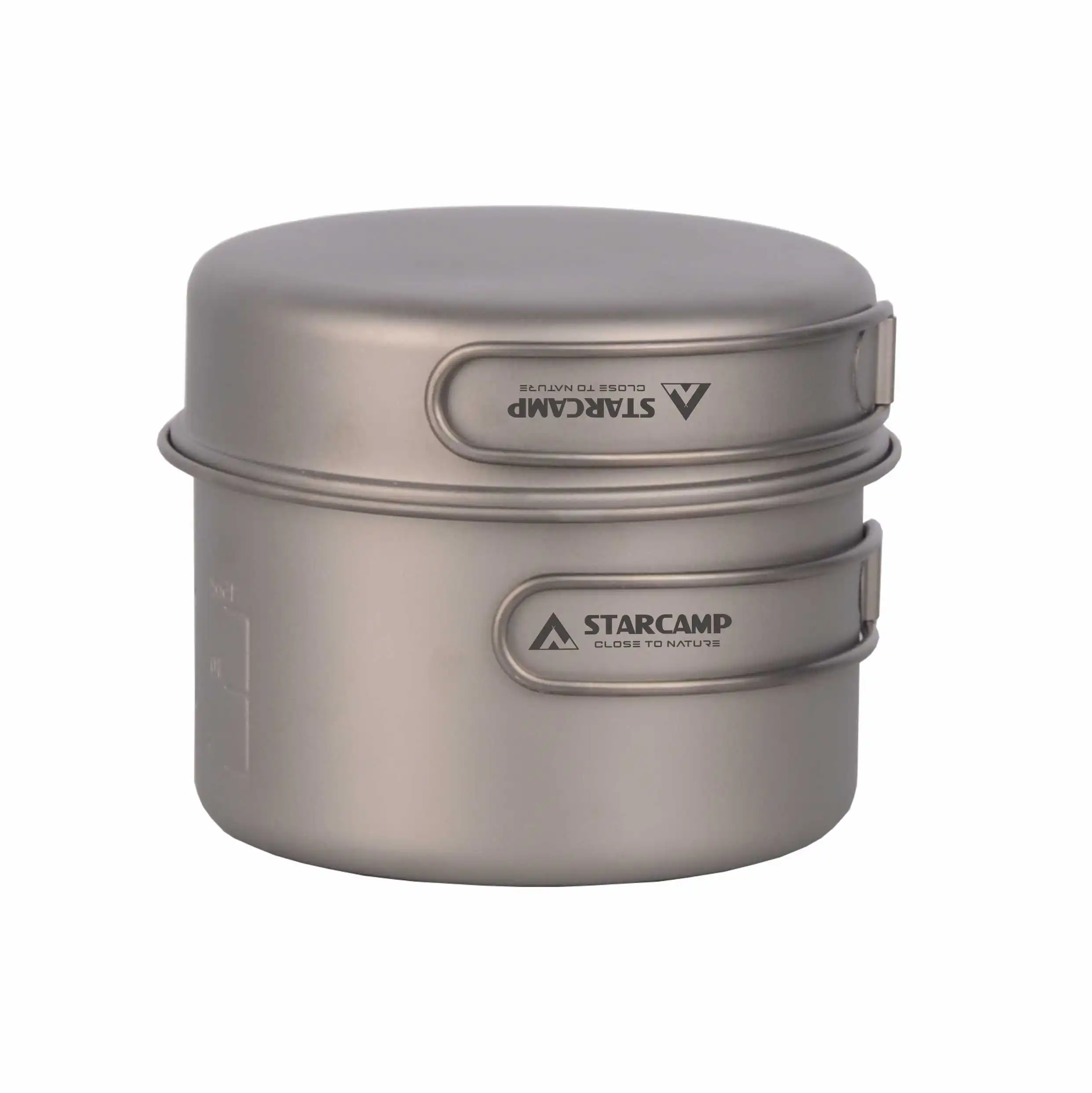 STARCAMP Titanium Outdoor Camping Survival Hiking Titanium Pot Tableware Kit Cookware Set