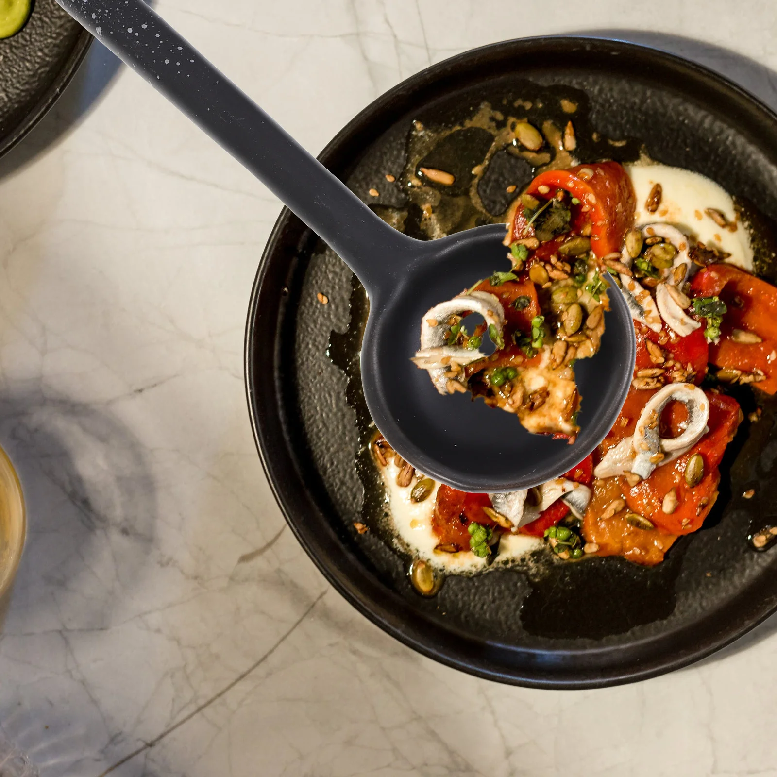 

3 шт. керамические ложки для супа, термостойкие гладкие кухонные принадлежности, многофункциональные ложки для супа с антипригарным покрытием для дома и ресторана