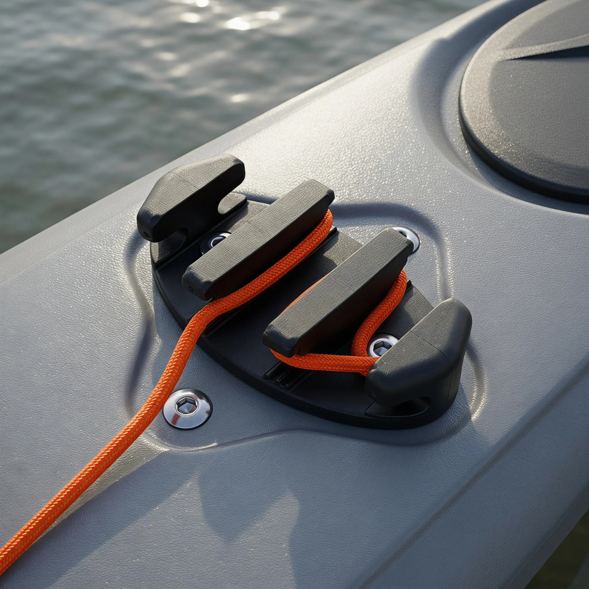 2Pcs Boat Rope Seat Durable Nylon Kayaks Zig Cleat Pulley System Marine Kayak Accessory Zig Cleat Device Kayaks Parts
