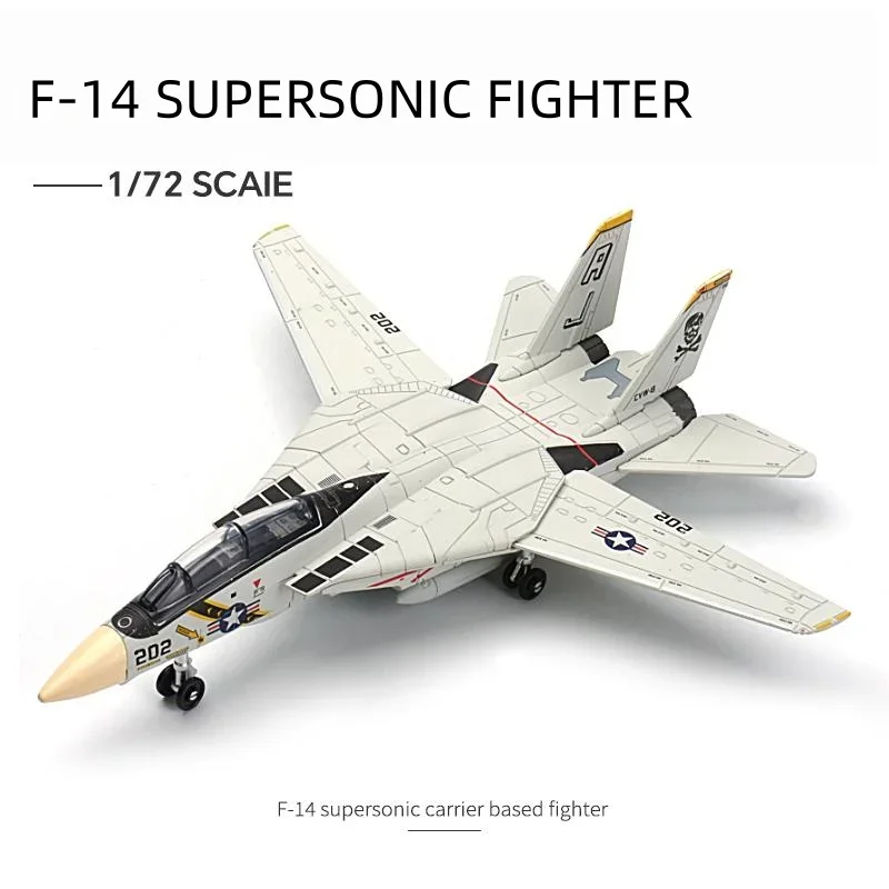 1/72 Scale Creative Military Series F-14 White Tomcat Multi-Role Fighter Building Blocks Aircraft Model Toys For Christmas Gifts