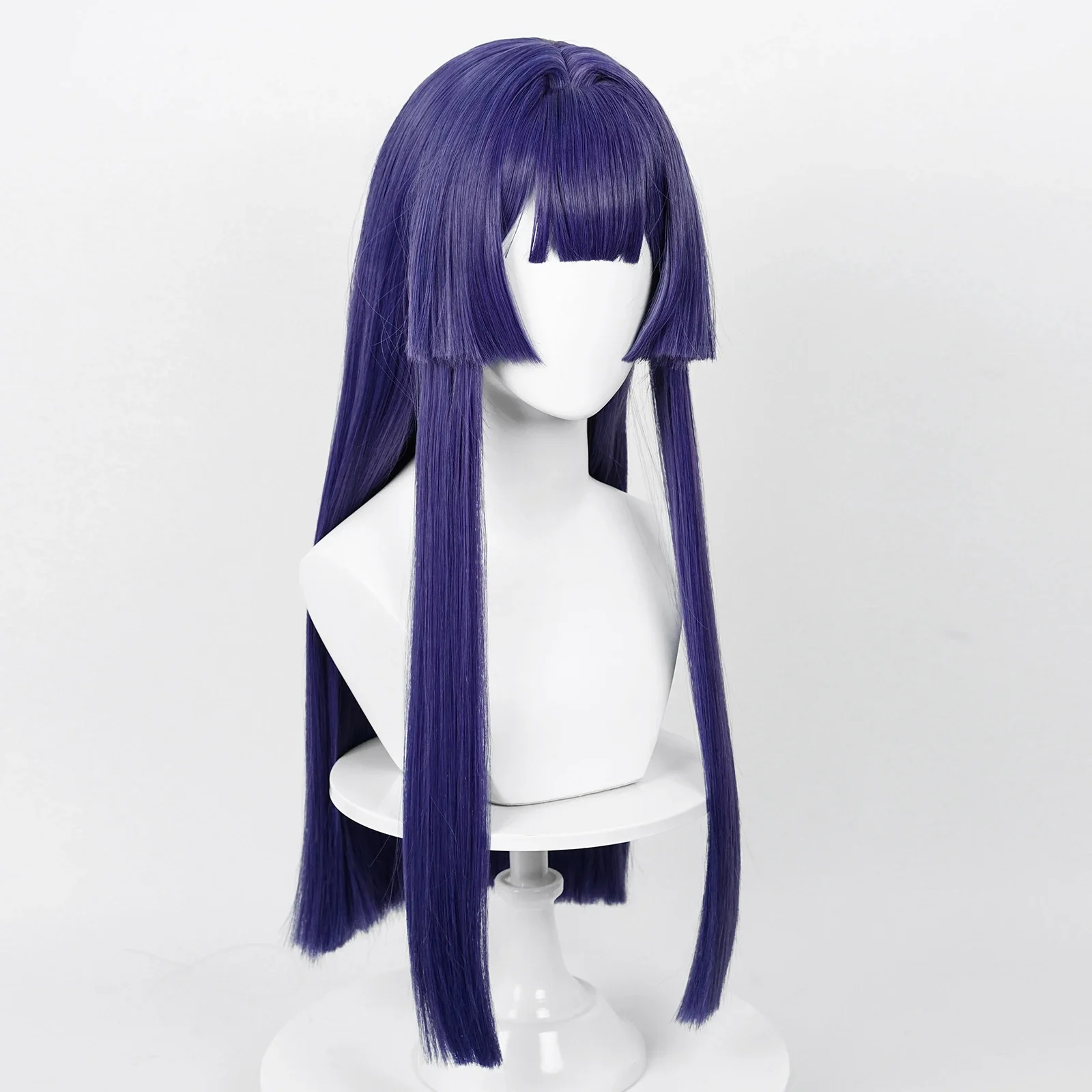 RANYU Honkai Star Rail Pelageya Wig Long Synthetic Straight Blue Purple Game Cosplay Hair Wig For Party Comic Con