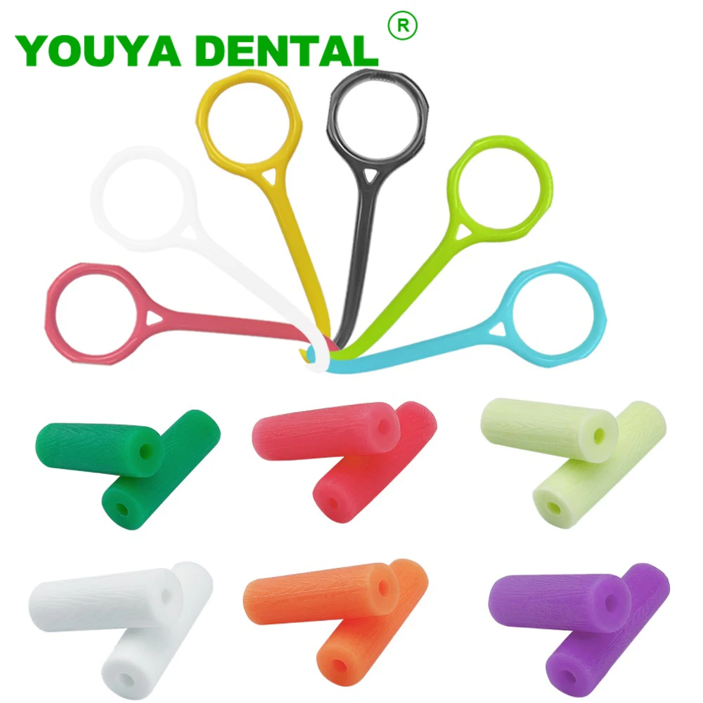 5pcs Aligner Removal Tool and 5pair Aligner Chewies Fruit Scents Silicone Stick Orthodontic Invisible Removable Braces Extractor