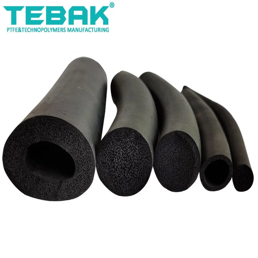 Length 1M to 3M Opencell Silicone Rubber Foam Tube Hollow Hose Solid Silicone Foam Strip Epdm Rubber Strip EPDM Foaming Strip