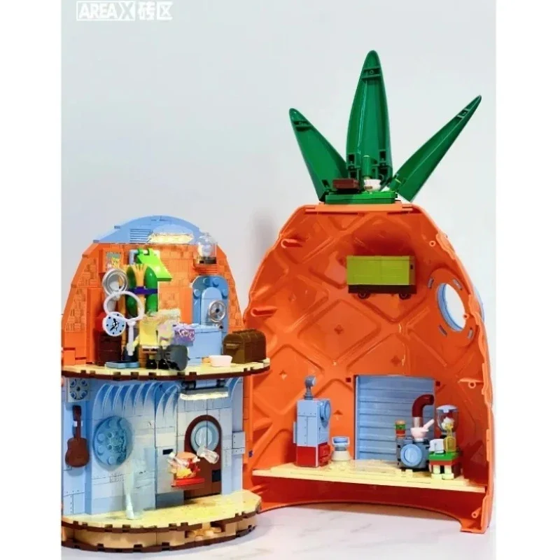 Nieuwe Ananas Huis Bouwstenen Architectonisch Model Ornamenten Educatieve Puzzel Speelgoed Collectie Vakantiecadeau voor kinderen