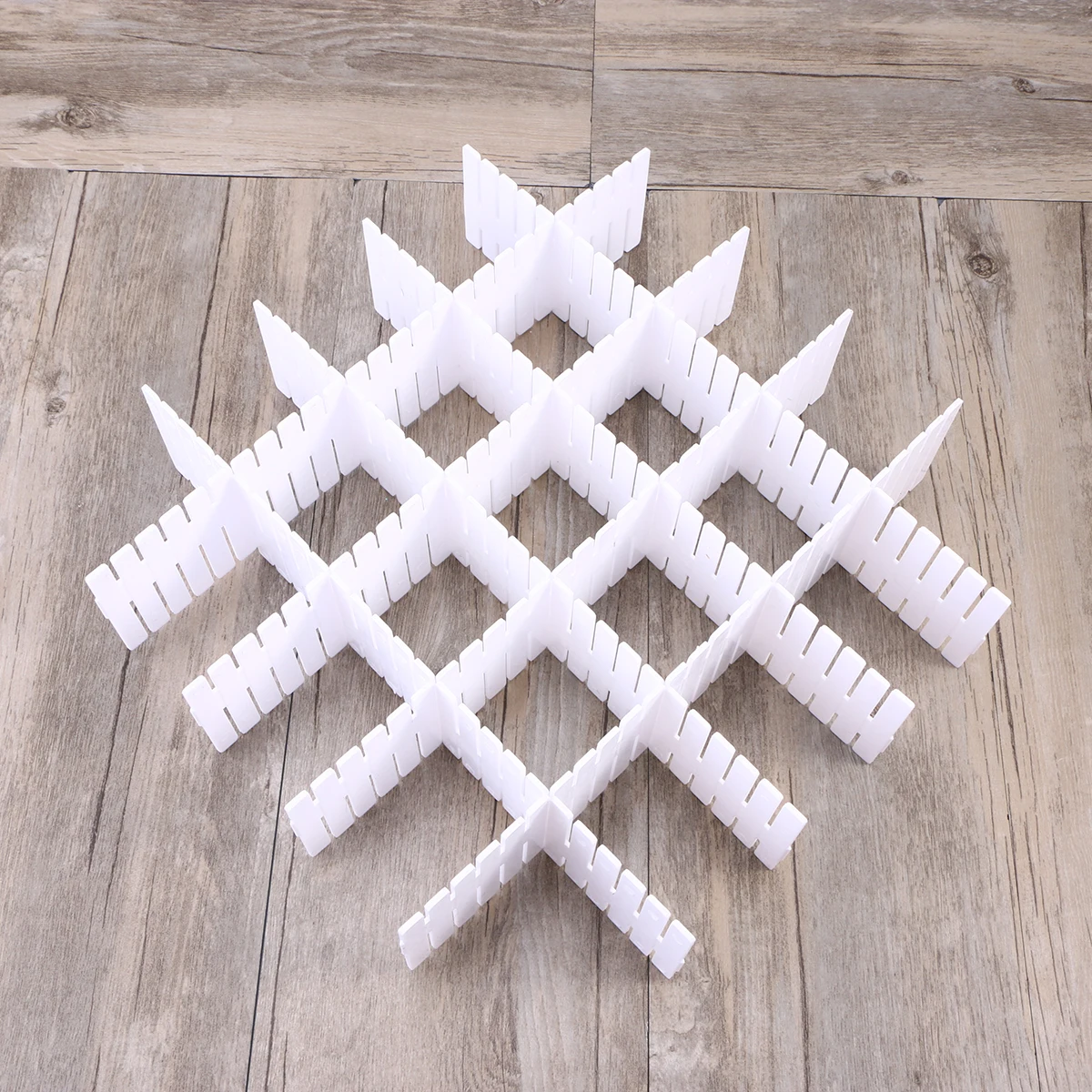 

8 pcs Drawer Dividers Storage Organizer Clear Shelf Plates for Clothes Underwear Kitchen Bathroom Office Supplies