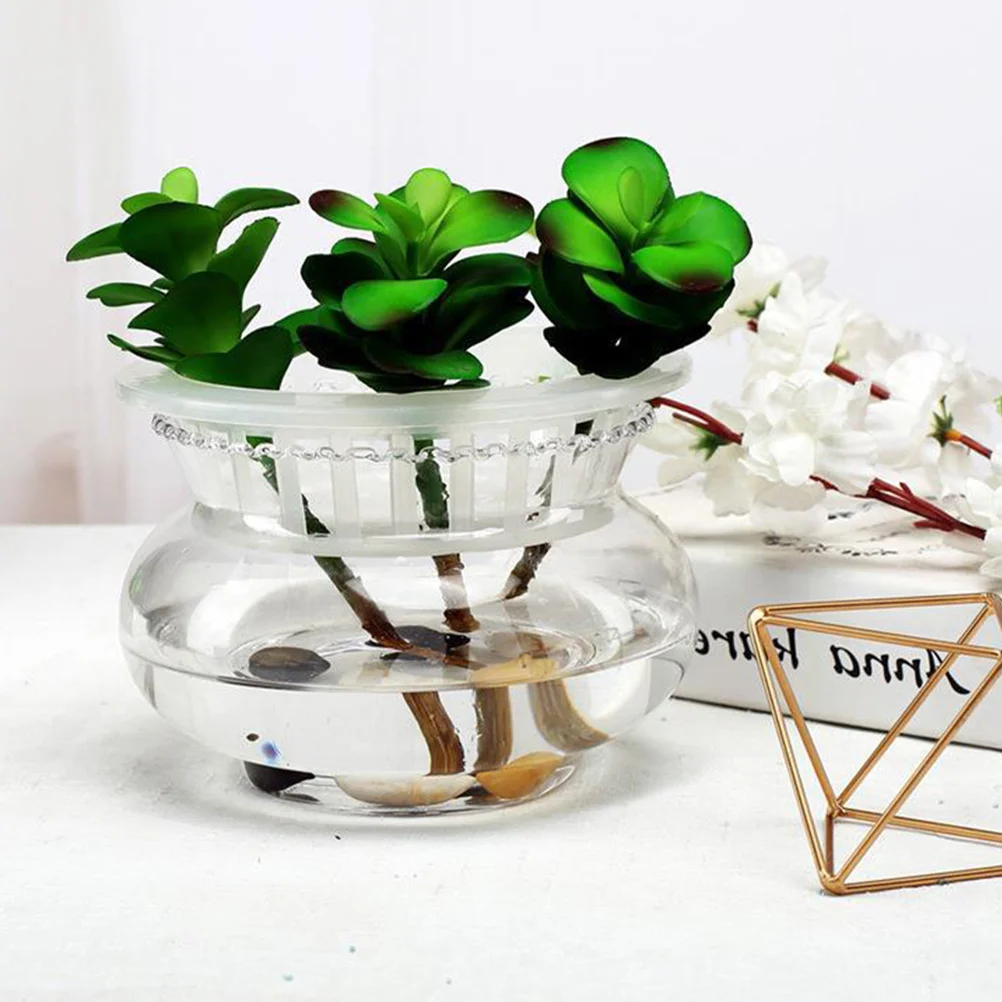 

Fish Bowl Vase Container Clear Glass Bowls Decorative for Aquascaping Aquarium Tank