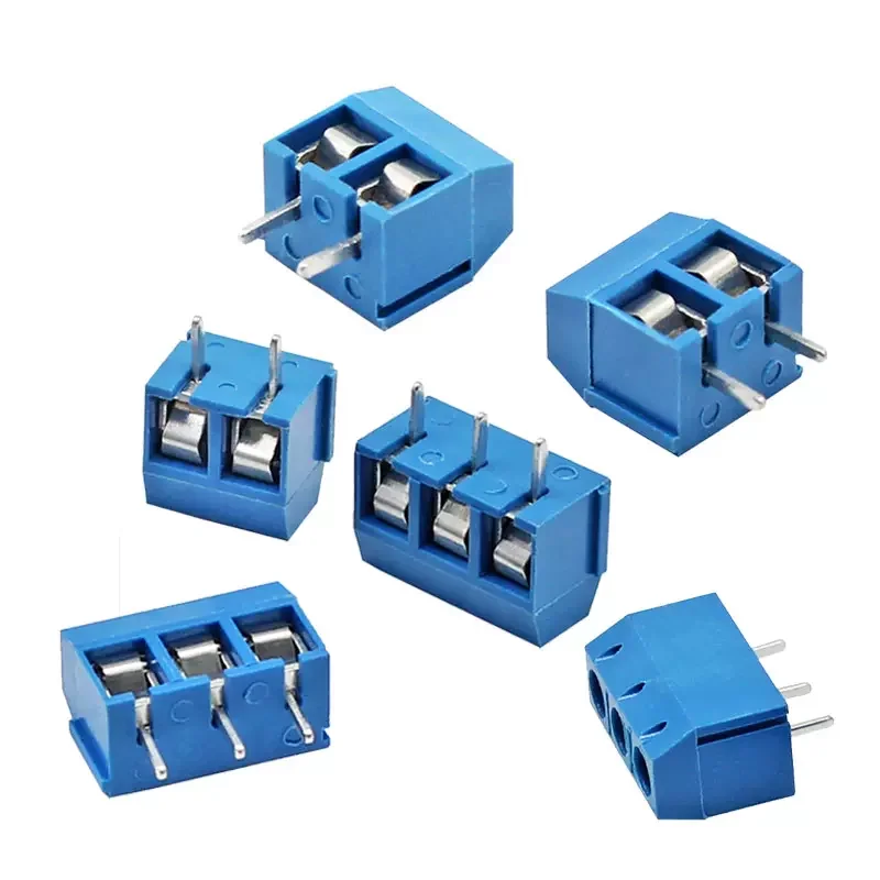 (5 pcs/lot)KF301-2P/3P Position Wiring Terminals 5.0 Spacing Screw Type PCB Board Wiring Posts with One Cross Splicing