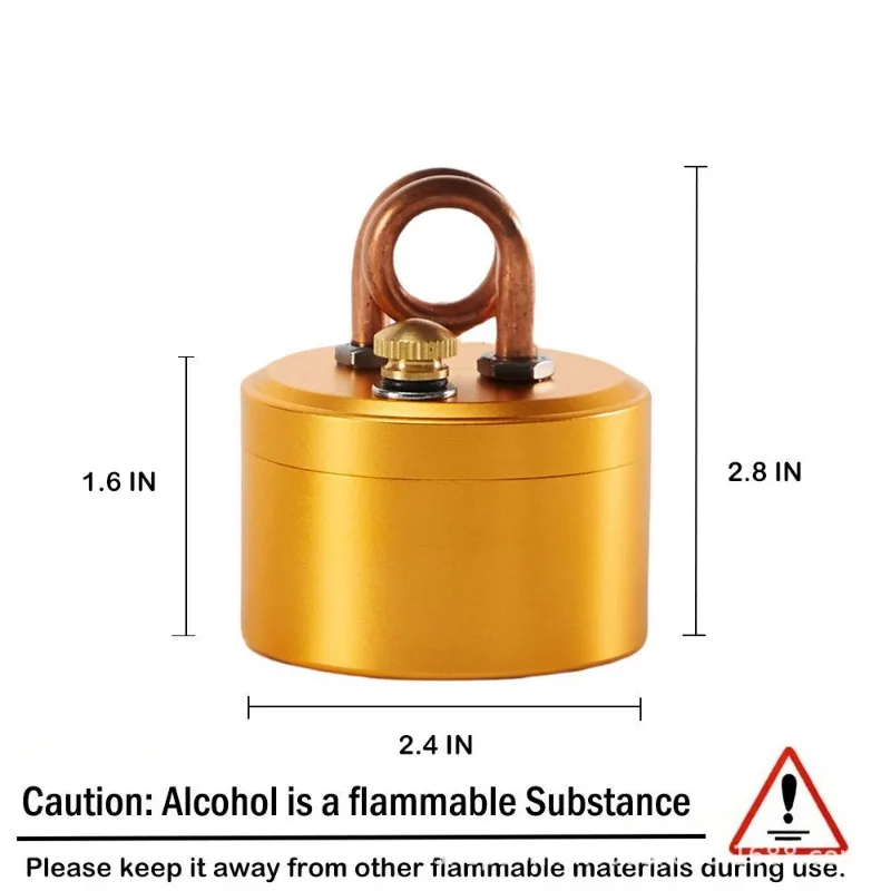 Portable Gasified Alcohol Stove Windproof Outdoor Camping Liquid Alcohol Burner for Boiling Water Picnic Tea‑making