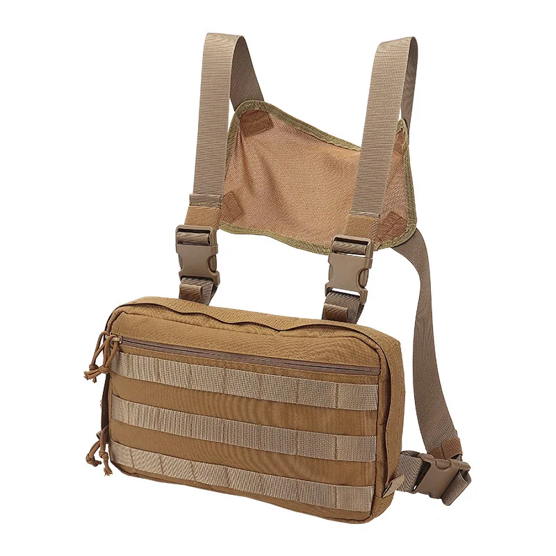 Imagem -03 - Tatcial Peito Rig Bolsa Peito Reconhecimento Molle Bolsa de Ombro Multi-purpose Militar Tático Edc Bolsa