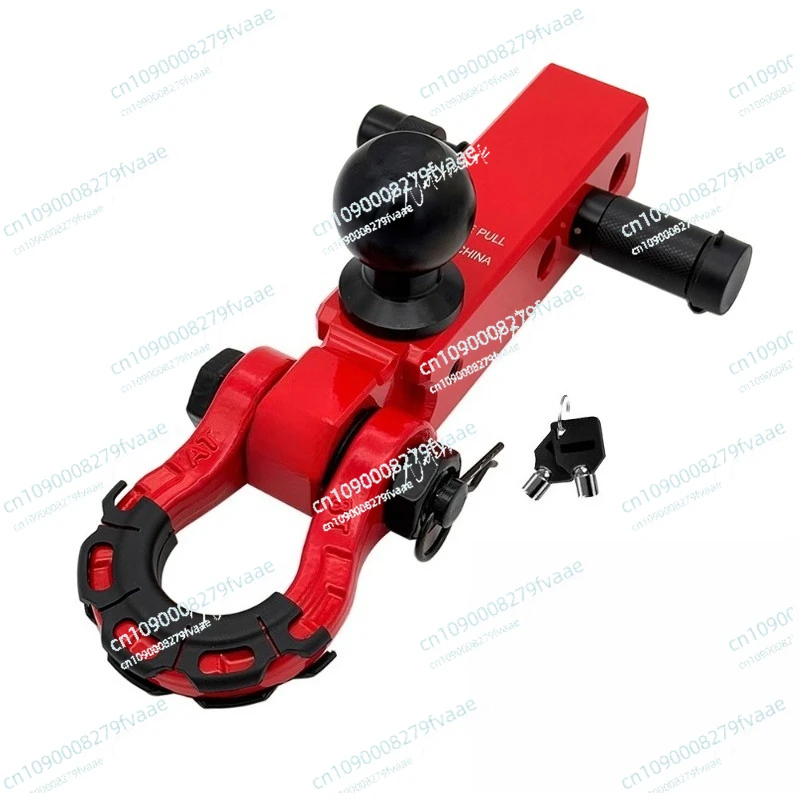 

Off-road trailer hook extended arm with ball head, universal square mouth, solid large tension
