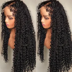 4C Edges Baby Hair Lace Wigs Water Wave 13x6 HD Lace Frontal Wig 100% Human Hair Deep Wave 13x4 Lace Front Human Hair Wigs