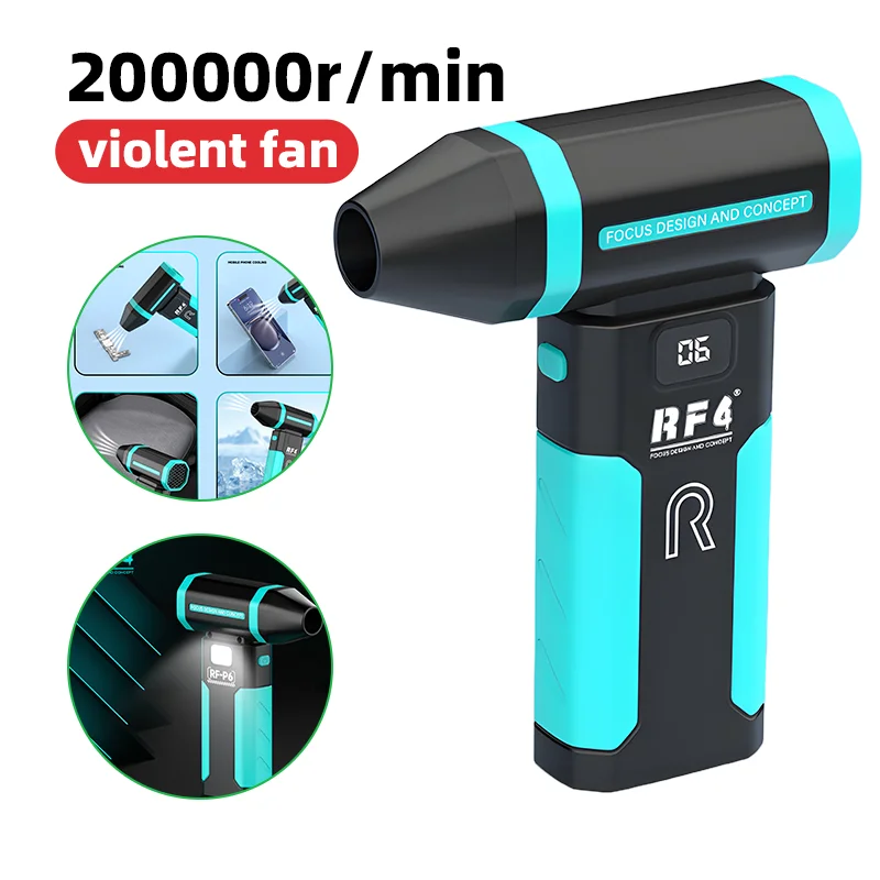 RF4 RF-P6 منفاخ الهواء المحمول 6000mAh فرش السيارات للهاتف اللوحة الأم تبريد إزالة الغبار فنيين إصلاح #3