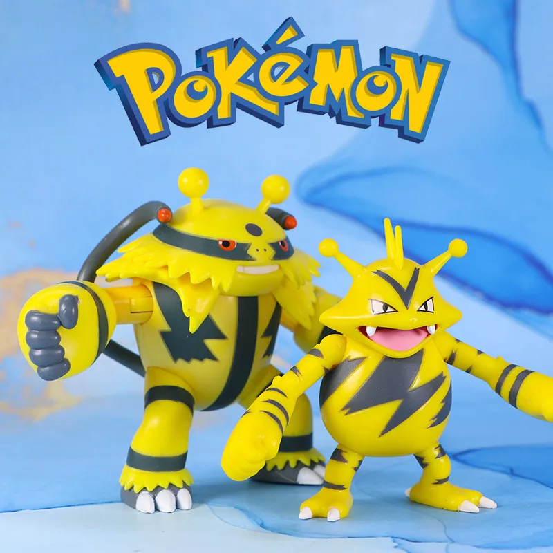 Genuine WCT Electabuzz Electivire Figure Pokemon Anime Action Figure Model Pocket Monster Collectible Toy view 3