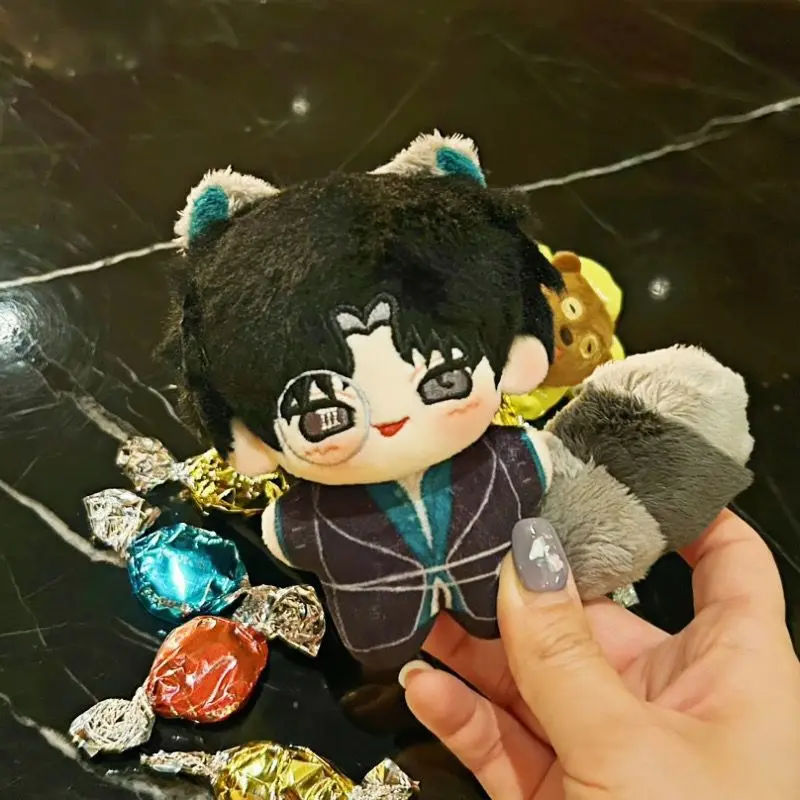 10CM Anime Lord of Mysteries Amon 코스프레 플러시 배낭 장식 귀여운 플러시 펜던트 키 체인 크리스마스 선물