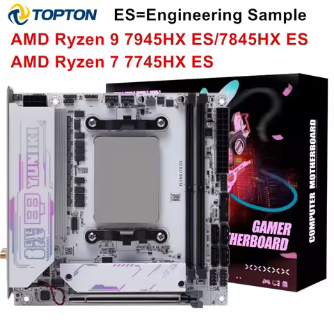 AMD Ryzen 9 7945HX ES Gaming NAS Motherboard 7845HX ES R7 7745HX ES 2*M.2 NVMe 4*SATA PCIe4.0X16 2.5G LAN WiFi6E ITX Mainboard