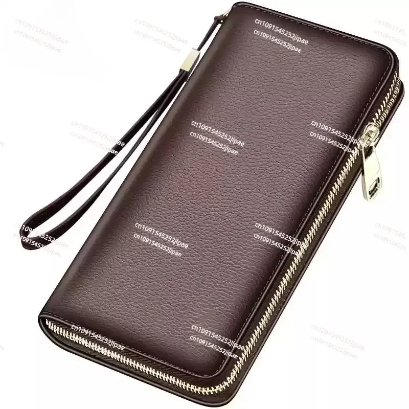 Men's Wallet Long High Quality Card Clip Men's Wallet Zipper Large Capacity Brand Cowhide Wallet Men's