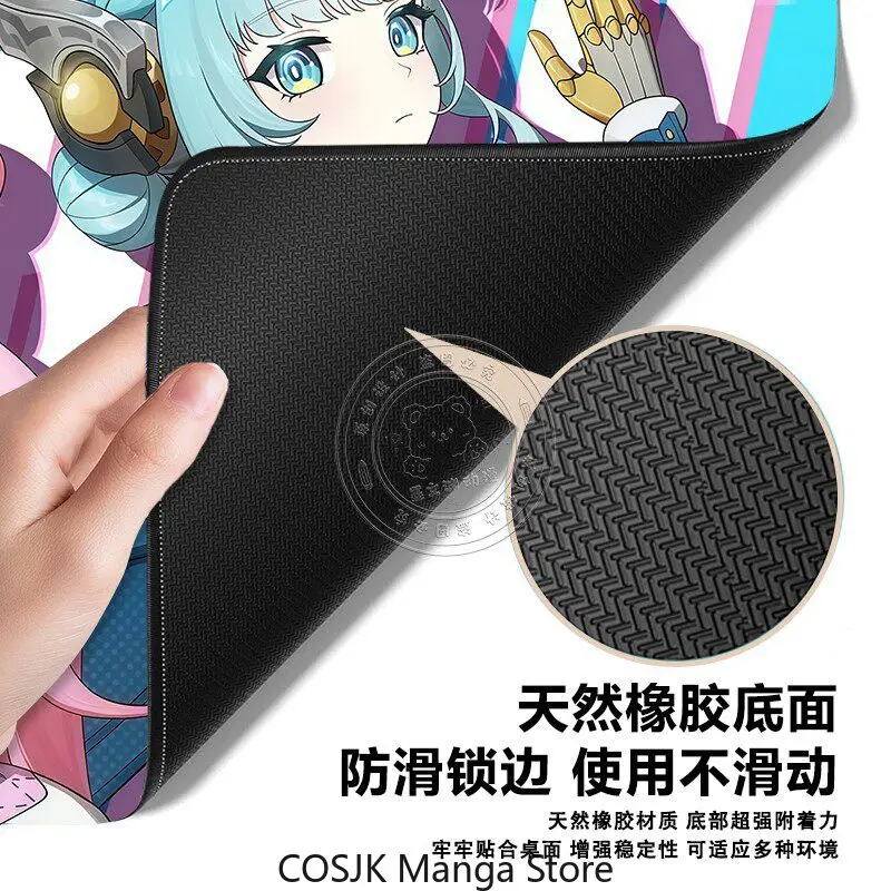 Anime Genshin Impact Custom Table Pad Extended Mouse Pad Large Gaming Desk Mat with Non-Slip Base Computer Desk for PC Gamer - view 4
