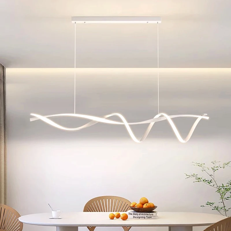 Modern LED Hanging Light para Home Decor, Luminárias pendentes, Lustres para sala de estar, Sala de jantar, Iluminação interior, Vidro