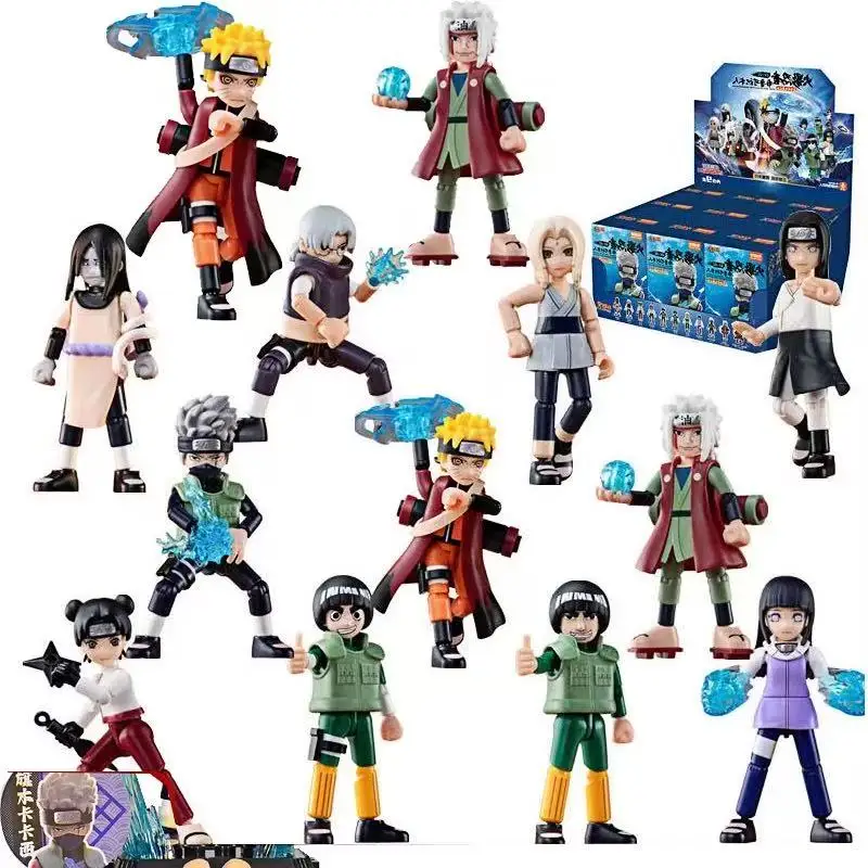 Originale Blokees NARUTO Building Blocks Giocattoli Uzumaki Kakashi Itachi Jiraiya Pain Hinata Modello di Azione Figura di Montaggio Giocattoli Per Bambini