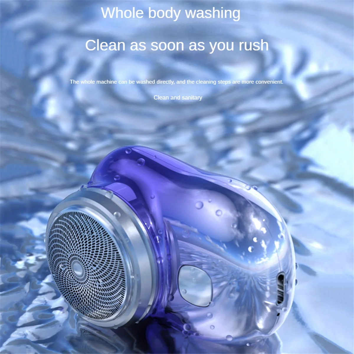 Rasoir électrique USB portable pour hommes, mini-rasage de poche, tondeuse à barbe, affichage numérique, rasoir de voyage, A