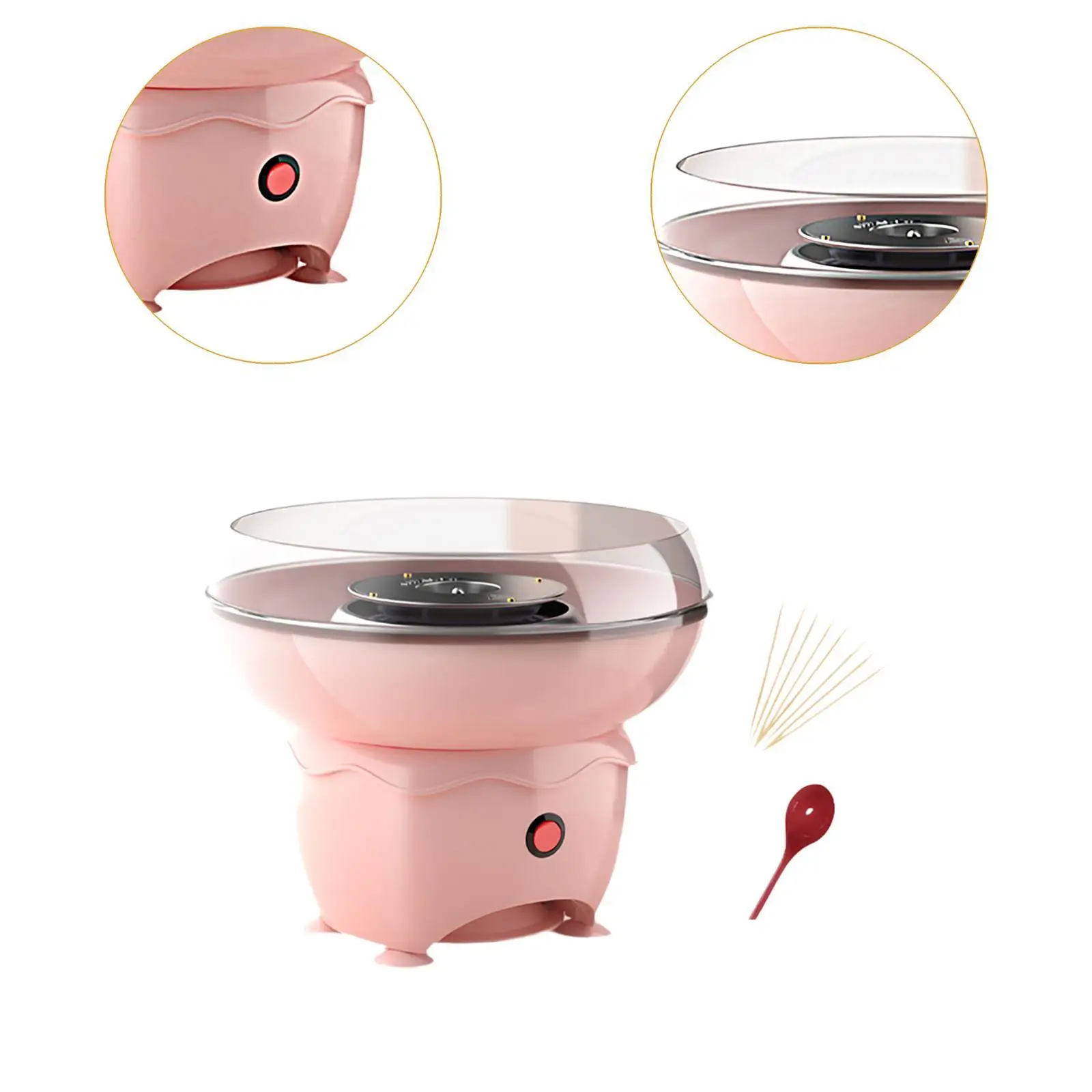 PP Candy Floss Machine for Festival Celebration with Easy Clean Design Pink Color