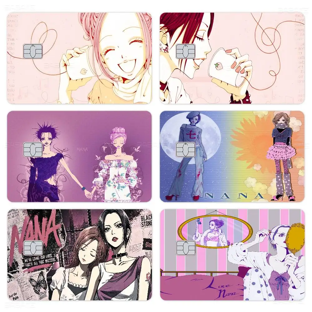 Drama N-Nana Anime Anime Spend or Save Funny Shell On Off Ultra Thin No Fade Sticker Skin Cover Film for Debit Credit Card