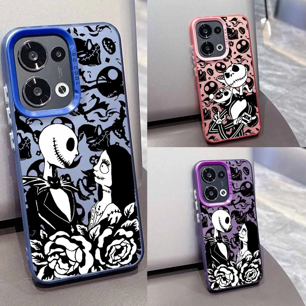 

The Nightmare Before Christmas Cover For OPPO Reno 14 13F 13 12F 12 11F 11 10 8T 8Z 7Z 7 6 Pro Plus Lite Colorful Phone Case