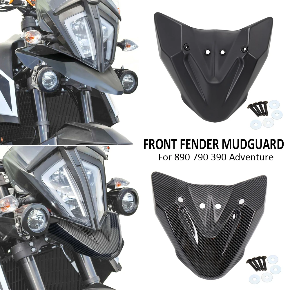 

Motorcycle Accessories For 390 790 Adventure ADV 2019 2020 2021 Front Fender Mount Holder Hugger Wheel Cover Fairing Extension