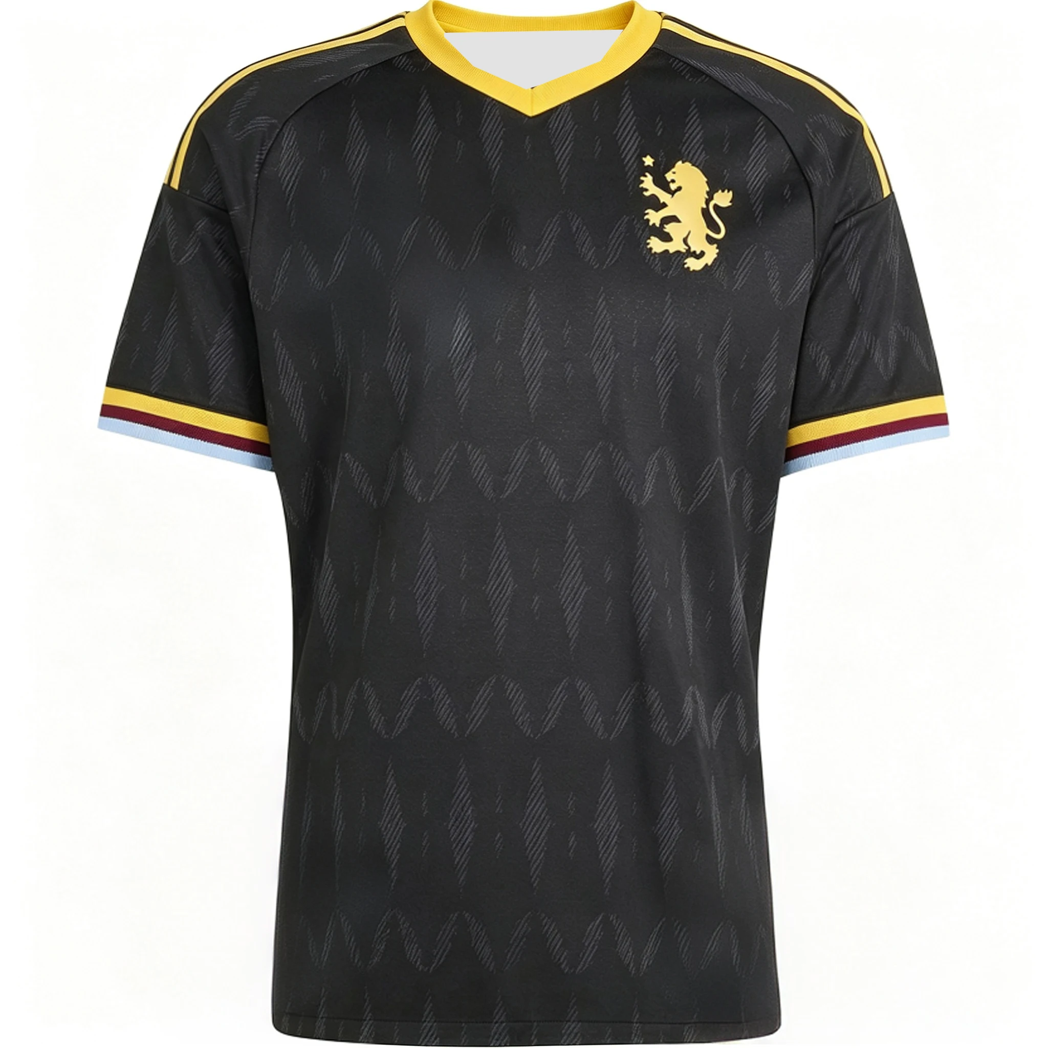 2026 Aston Villa 3D Printed Football Jersey Men's Summer Quick Drying Breathable Short Sleeved T-shirt Family Matching Clothing