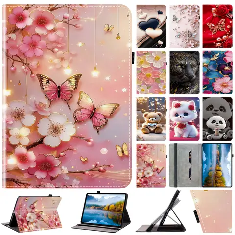 Leather Case For Amazon Fire Max 11 HD8 2022 Fire HD 10 2024 Case Fire HD10 Plus 2021 paperwhite 5 2024 Fire 7 2022 Tablet Cover