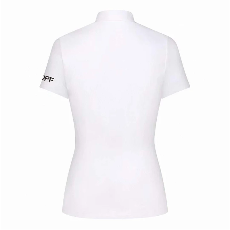 Ladies' Fashion Collar Short sleeved T-shirt Summer New Product Golf Outdoor Quick drying Sports Shirt Versatile POLO Shirt Top