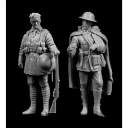 1/35 Scale Die-cast Resin Figure British Soldier Suit Model Assembly Kit Diorama Assembly Model Unpainted