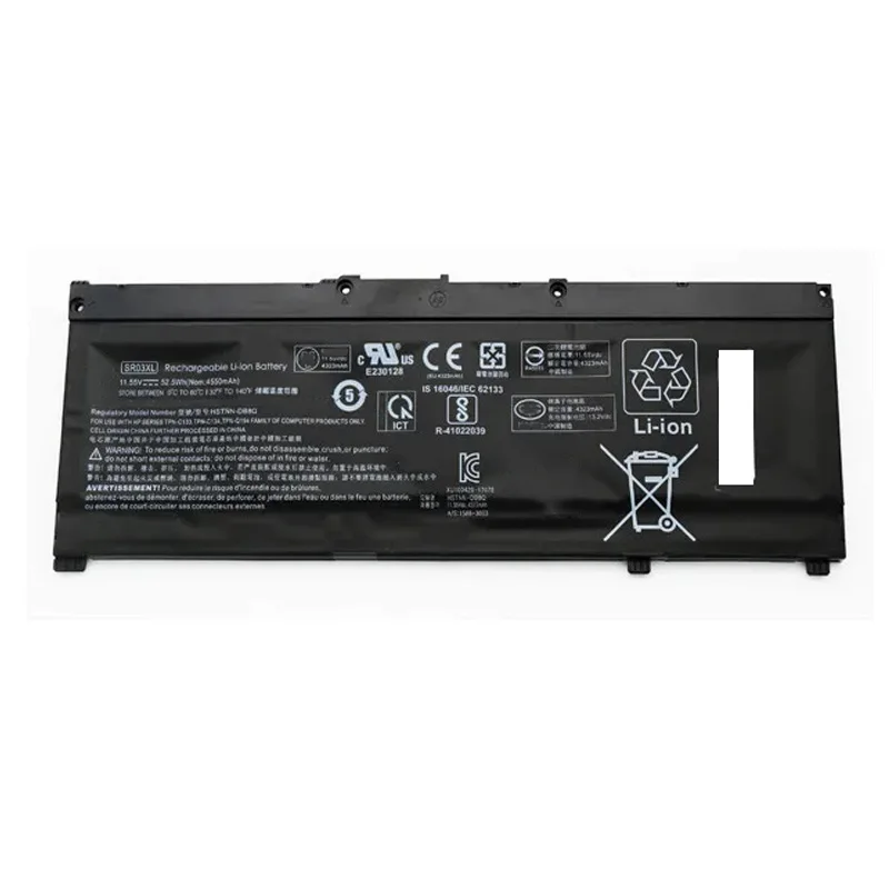 7XINbox SR03XL HSTNN-IB8L L08934-1B1 L08855-855 52.5Wh 4550mAh 11.55V Laptop Battery For HP Pavilion 15-CX0058WM 15-CX