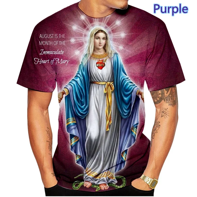 New Summer 3D Jesus Printing T Shirt Christian Graphic T-shirts Children Fashion Short Sleeves Faith Above Fear Tee Shirts Tops