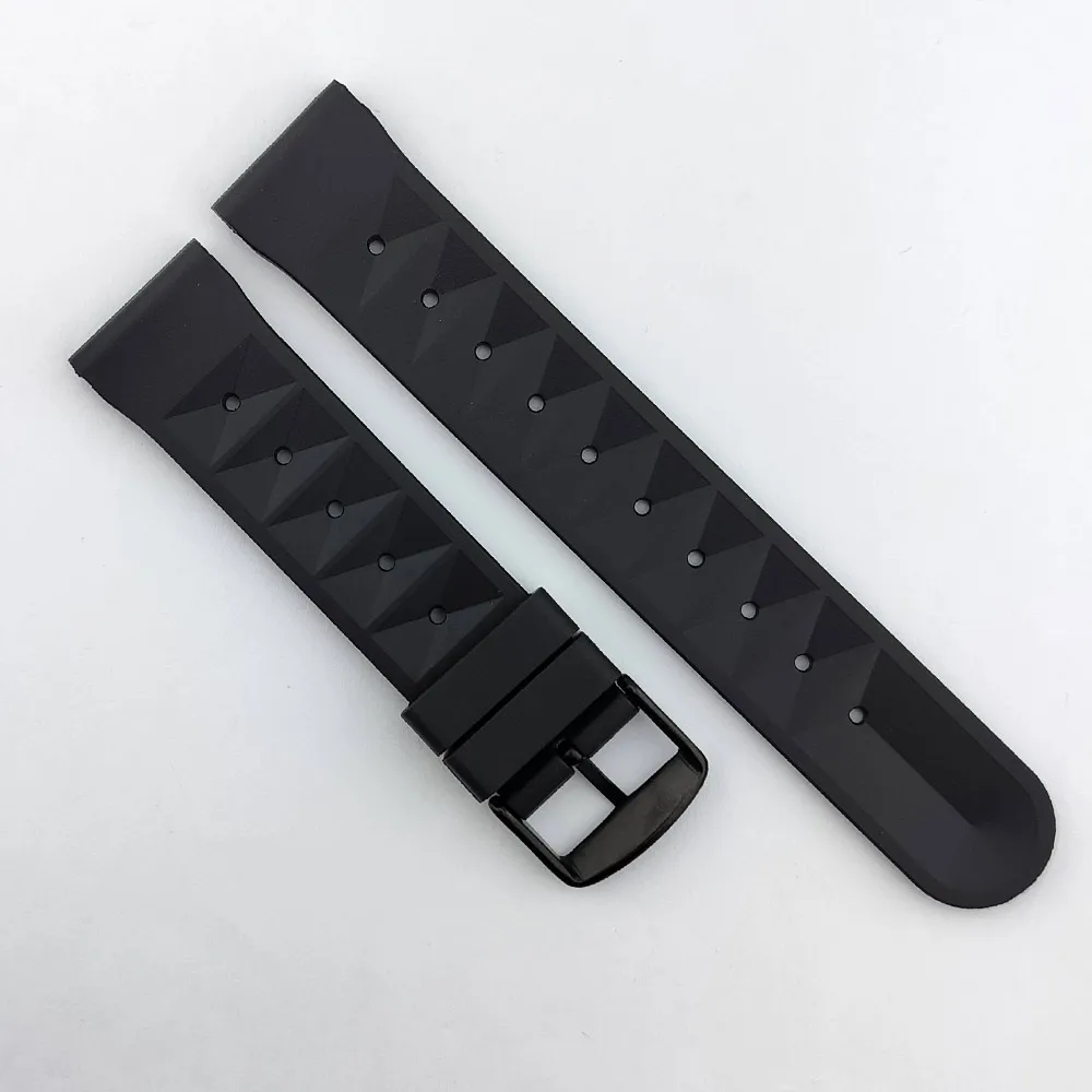 Silicone Rubber Watch Strap 20mm 22mm Sports Watchband Black Green Orange Blue Wristband Bracelets Watch accessories