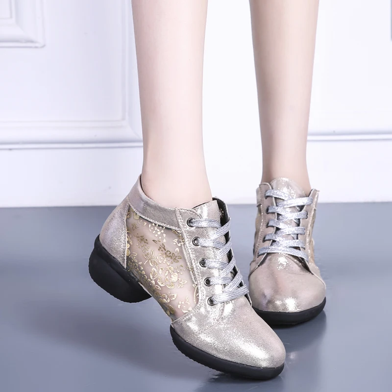 Women's Dance Shoes Soft Outsole Woman Breath Jazz Hip Hop Shoes Sports Sneakers Ladies Girl's Modern Jazz Dancing Shoes view 2