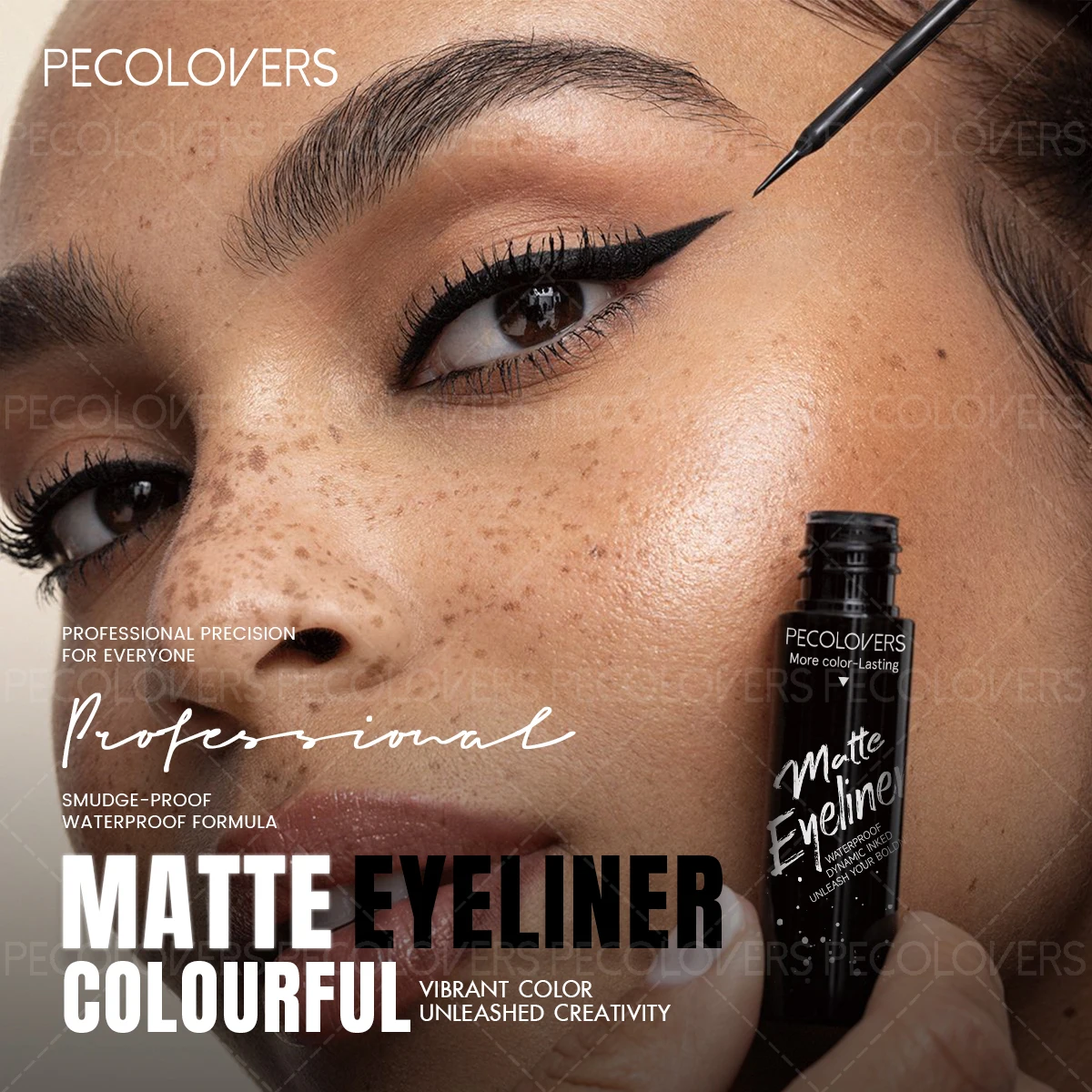 1 delineador de ojos mate colorido, sombra de ojos líquida y delineador de ojos de alta pigmentación, fácil de aplicar para todo tipo de maquillaje, maquillaje para fiestas y conciertos