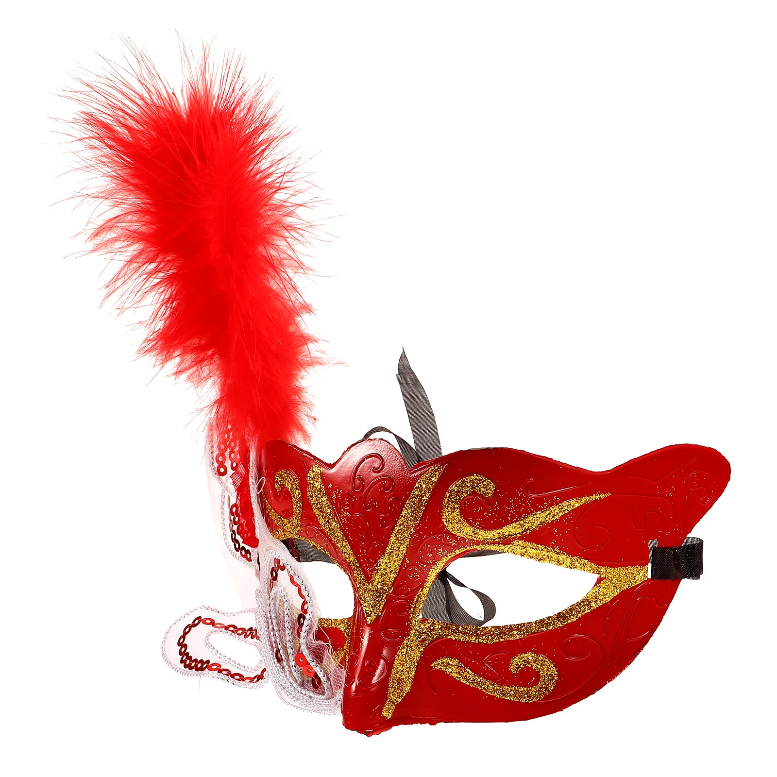 

Mask Masquerade Halloween Carnival Costume Party Decorative Plumage Mask for Women Men Cosplay Dance Stage Lightweight