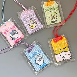 MINISO Chiikawa Keychain Doll Kawaii Hachiware Anime Cute Usagi Cartoon Bag Charm Protective Pendent Cute Funny Toys Girls Gifts