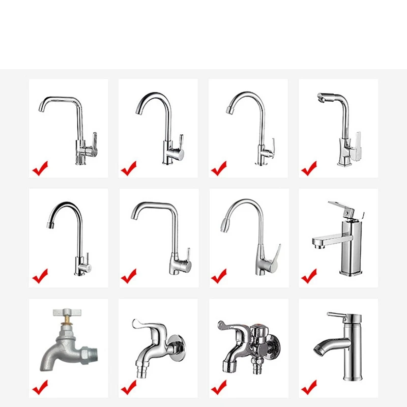 4 unidades quentes 360 °   Cabeça móvel da torneira da cozinha pulverizador cabeça substituição anti-respingo impulsionador chuveiro para cozinha