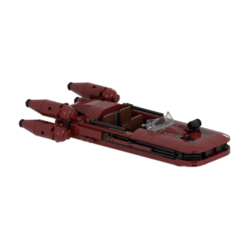 

Sci-Fi Turbine Speeder MOC Building Blocks Futuristic Hover Vehicle DIY Assemble Space Model Desktop Collectible Toy