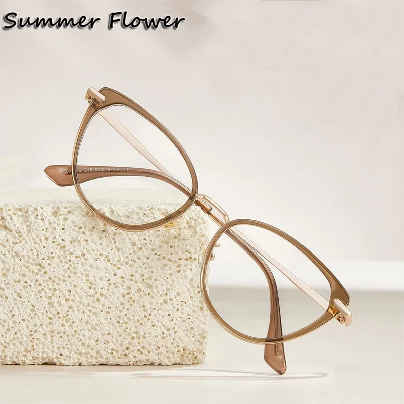 

Cat Eye Optical Glasses Frame Women Fashion TR90 Light Prescription Eyewear for Recipe Lenses Designer Durable Optical Gafas