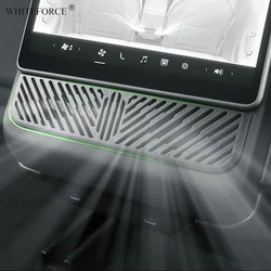 For Tesla Model Y Juniper Rear Air Vent Cover Model 3 Highland Armrest Box Back Conditioner Outlet Filter Grille Protector Cover