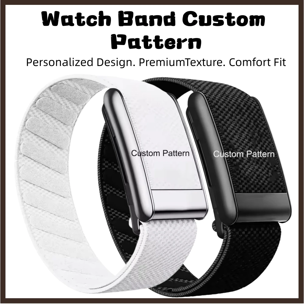 Nylon Braided Replacement Watch Strap for Whoop 5.0 / 5.0MG, Custom Pattern Available Adjustable Sport Fitness Tracker Wristband