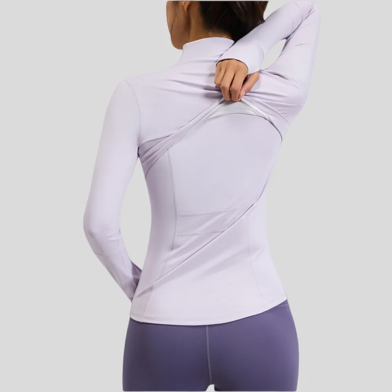 Autumn Winter Sport Gym Thermal Jacket Women Zipper Windproof Yoga Quick  Fitness Long Sleeves Coat Suit Workout Top for Women